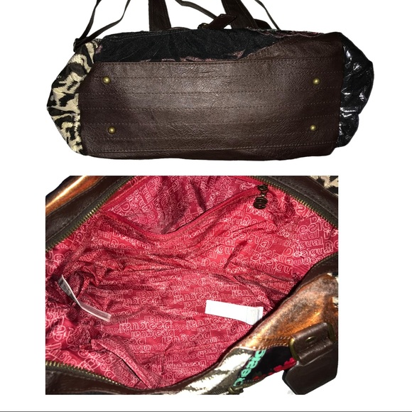 Desigual Bols Tokyo Patch Night Multi Color Satchel Bag - Picture 3 of 8